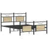 Cadre de lit sans matelas chêne sonoma 137x190 cm 