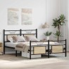 Cadre de lit sans matelas chêne sonoma 137x190 cm 
