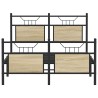 Cadre de lit sans matelas chêne sonoma 137x190 cm 