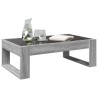 Table basse avec LED infini sonoma gris 90x53x30 cm 