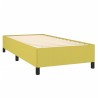 Cadre de lit sans matelas vert 90x190 cm tissu 
