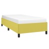 Cadre de lit sans matelas vert 90x190 cm tissu 