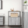 Meuble de salle de bain avec étagères sonoma gris 76,5x35x95 cm 