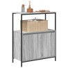 Meuble de salle de bain avec étagères sonoma gris 76,5x35x95 cm 