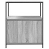 Meuble de salle de bain avec étagères sonoma gris 76,5x35x95 cm 