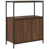 Meuble de salle de bain avec étagères chêne marron 76,5x35x95cm 