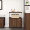 Meuble de salle de bain avec étagères chêne marron 76,5x35x95cm 