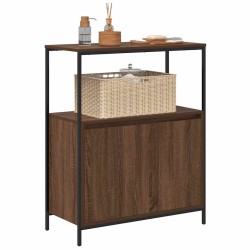 Meuble de salle de bain avec étagères chêne marron 76,5x35x95cm 
