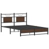 Cadre de lit sans matelas chêne marron 137x190 cm 