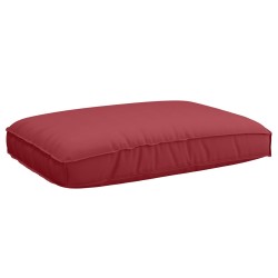 Set de coussins pour palette de 3 pièces rouge vin en tissu Oxford 