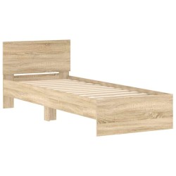 Cadre de lit sans matelas avec tête de lit 90x200 cm 