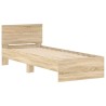 Cadre de lit sans matelas avec tête de lit 90x200 cm 