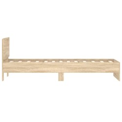 Cadre de lit sans matelas avec tête de lit 90x200 cm 