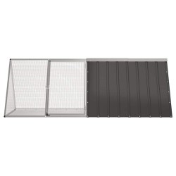 Cage pour lapin Anthracite 201,5x80,5x71 cm Acier galvanisé 