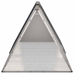 Cage pour lapin Anthracite 201,5x80,5x71 cm Acier galvanisé 