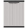 Armoire de rangement d'extérieur gris et noir 65x37x85 cm PP 