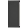 Armoire de rangement d'extérieur gris et noir 65x37x85 cm PP 