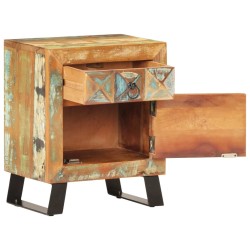 Table de chevet 40 x 30 x 50 cm Bois de récupération massif 