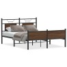 Cadre de lit sans matelas chêne marron 140x190 cm 