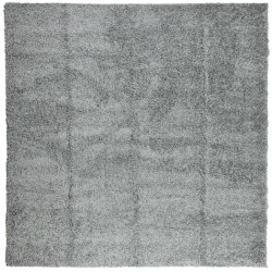 Tapis shaggy PAMPLONA poils longs moderne vert 240x240 cm 