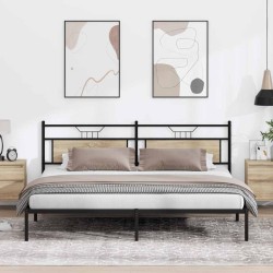Cadre de lit sans matelas chêne sonoma 200x200 cm 