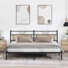 Cadre de lit sans matelas chêne sonoma 200x200 cm 