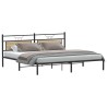 Cadre de lit sans matelas chêne sonoma 200x200 cm 