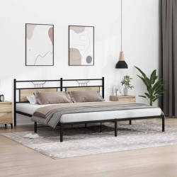 Cadre de lit sans matelas chêne sonoma 200x200 cm 