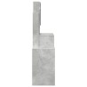 Coiffeuse avec armoire gris béton 80x35x132 cm 