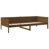 Lit de jour sans matelas marron miel bois pin massif 80x200 cm 