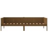 Lit de jour sans matelas marron miel bois pin massif 80x200 cm 