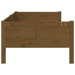 Lit de jour sans matelas marron miel bois pin massif 80x200 cm 