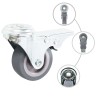 24 pcs Roulettes pivotantes à trou de boulon 50 mm 