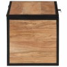 Boîte de rangement 60x30x30 cm bois massif d'acacia et fer 