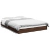 Cadre de lit sans matelas chêne marron 140x200 cm 