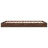Cadre de lit sans matelas chêne marron 140x200 cm 