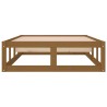 Cadre de lit sans matelas marron miel 100x200 cm bois massif 
