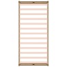 Cadre de lit sans matelas marron miel 100x200 cm bois massif 
