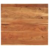 Dessus de table 100x80x2,5cm rectangulaire bois massif d'acacia 