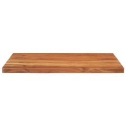 Dessus de table 100x80x2,5cm rectangulaire bois massif d'acacia 