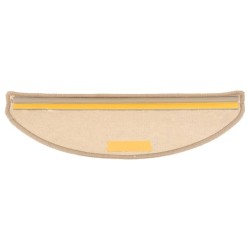 Tapis d'escalier auto-adhésifs 15 pcs Beige foncé 65x21x4 cm 