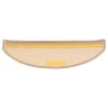 Tapis d'escalier auto-adhésifs 15 pcs Beige foncé 65x21x4 cm 