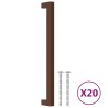 Poignées d'armoire 20 pcs bronze 224 mm acier inoxydable 
