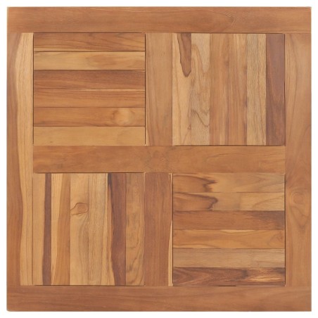 Dessus de table Bois de teck solide Carré 80x80x2,5 cm 
