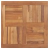 Dessus de table Bois de teck solide Carré 80x80x2,5 cm 