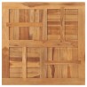 Dessus de table Bois de teck solide Carré 80x80x2,5 cm 