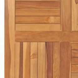 Dessus de table Bois de teck solide Carré 80x80x2,5 cm 