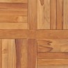 Dessus de table Bois de teck solide Carré 80x80x2,5 cm 
