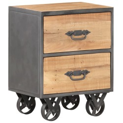 Table de chevet 40x30x51 cm Bois de récupération solide 