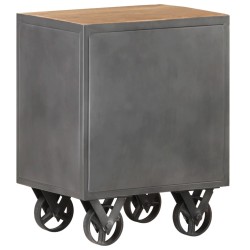 Table de chevet 40x30x51 cm Bois de récupération solide 